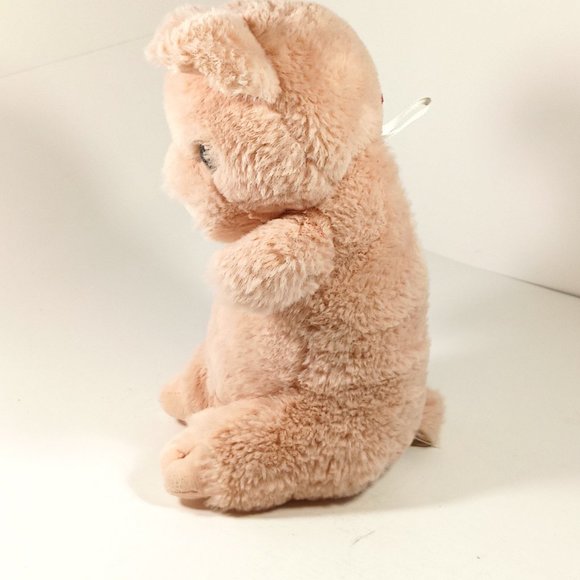 Moshi Moshi Pink Pig Stuffed Animal Plush Zip Back Secret Pocket HTF 9" - Picture 6 of 13